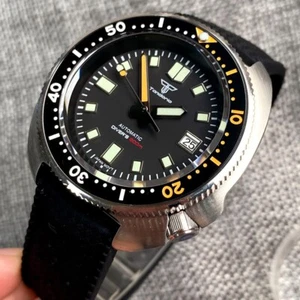 20ATM Diving Tandorio 44mm NH35A Auto Men Watch C3 Hands Sapphire Glass Luminous - Picture 1 of 7