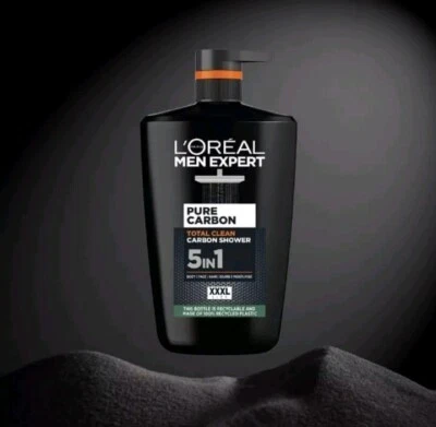 L'Oréal Men Expert Pure Carbon Shower Gel Large XXL 1 Liter-UK - 5 in 1
