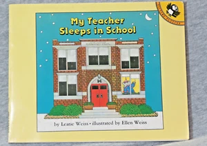My Teacher Sleeps in School Trade Paperback Picture Puffins Elephant Characters - Imagen 1 de 7