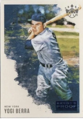 2020 Diamond Kings - Blue Artist's Proof PARALLEL Card #12 - Yogi Berra/Yankees - Image 1 of 2