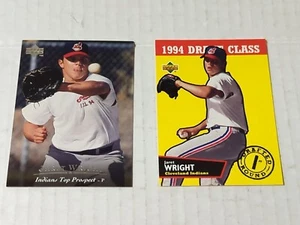 2 JARET WRIGHT Minor League Cards! Indians! Yankees! Braves! Katella High School - Picture 1 of 3