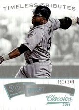 2014 Classics Timeless Tributes Silver Baseball Card #31 David Ortiz /149