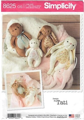 Simplicity Pattern - Plush Toy S8625 - Sizes OSZ - Image 1 of 4