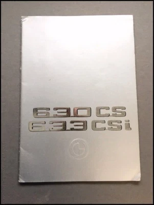1976 BMW 630CS and 633CSi 48-page Vintage FRENCH Car Sales Brochure Catalog - Imagem 1 de 4
