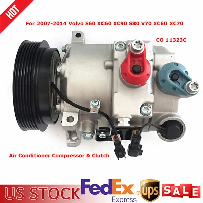 Compresor y embrague de aire acondicionado para Land Rover LR2 2008-2012 3,2 L/Volvo Foto 1 de 4