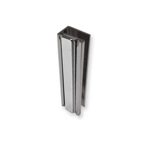 Imán de canal en U para puerta de ducha de níquel cepillado de 3" para vidrio de 1/8", 5/32", 3/16", 1/4" - Imagen 1 de 3