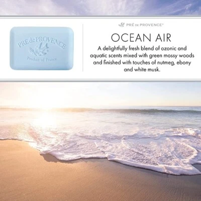 Pre de Provence OCEAN AIR Case 18 x 150 Gram French Soap Bath Shower Bars Shea - Image 1 of 2