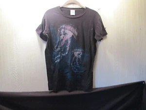 Unisex Teen MANIC Activewear SHEDD AQUARIUM Short Sleeve T-Shirt Size S Black - Picture 1 of 5