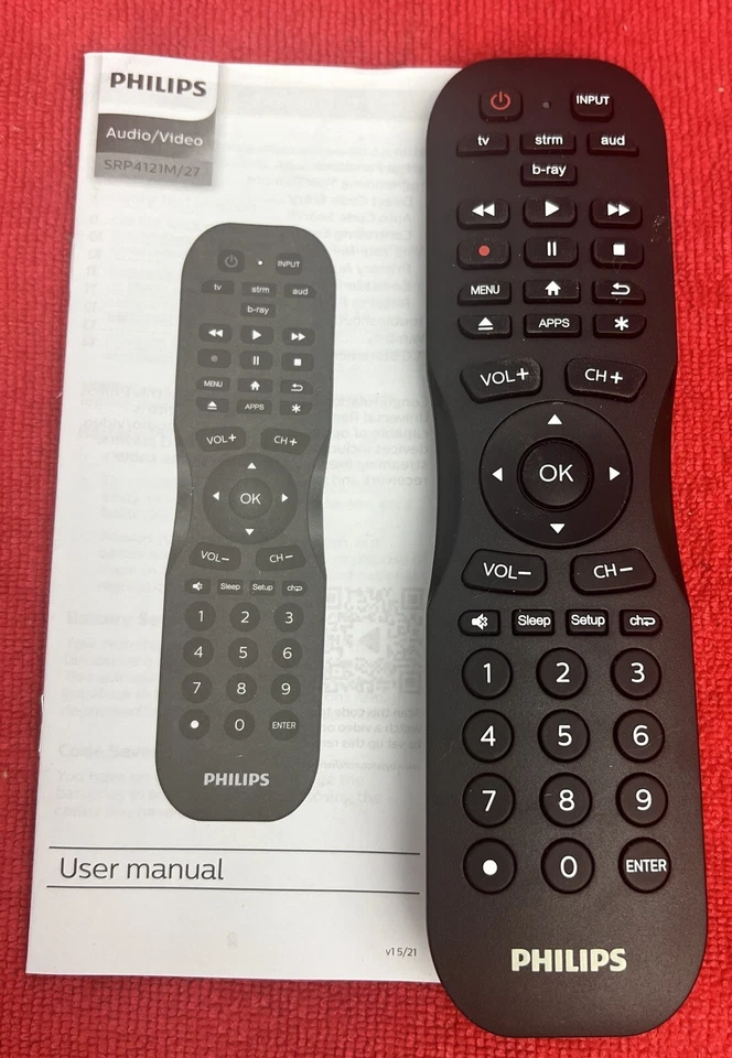 🔥 Phillips 4 Dispositivos Control Remoto Universal Programable Negro Mate Samsung Foto 1 de 4