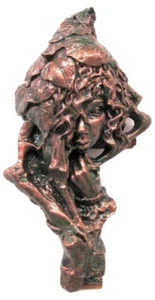 Pair Tree Man and Woman Wall Plaque Mythical Wall Decor Green man Sculpture  - Picture 1 of 4