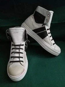 Authentic Amiri  high top Sneakers Sunset white black leather  EU 38   USA 7 - Picture 1 of 19