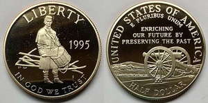 1995 S Proof Civil War Commemorative Half Dollar - Picture 1 of 3
