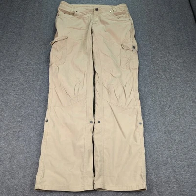 KUHL Pants Womens 10 Khaki Beige Splash Roll Up Cargo Hiking Stretch Outdoor - Image 1 of 4