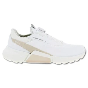 ECCO Men BIOM H4 BOA Spikeless Golf Shoes White/Gravel - SS23 NEW - Picture 1 of 4