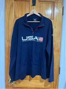 Maglione leggero Polo Ralph Lauren USA squadra olimpica 2016 Henley - Foto 1 di 11