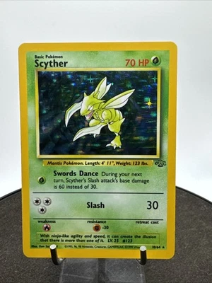 Pokémon Jungle Scyther 10/64 Holo Rare 2000s WOTC Base Set Vintage - Image 1 of 4