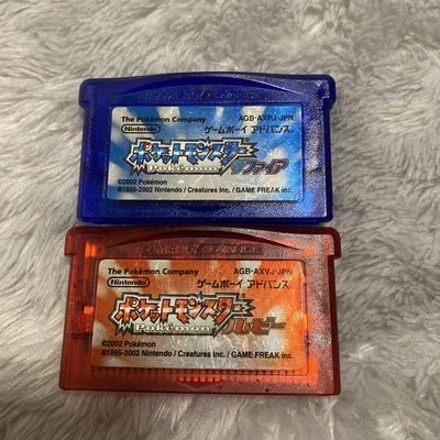 Pokemon Ruby Sapphire set Nintendo Gameboy Advance GBA Cleaned Japanese Lot - Image 1 of 4
