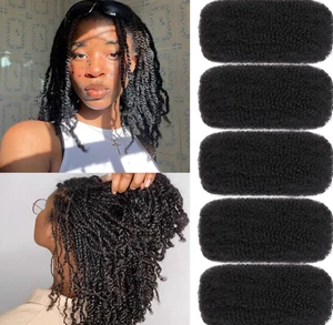 Xtrend 8 Zoll 5 Bundles 150g Natural Black Afro Kinky Curly Flechten Bulk Hair - Bild 1 von 6