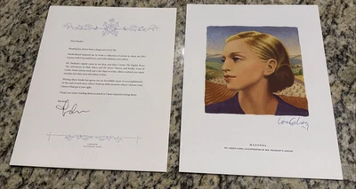 Madonna Signed Autographed English Roses Letter With Loren Long Autograph Letter - Image 1 of 4