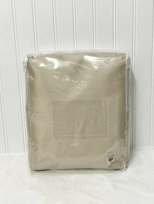 Pottery Barn Double wide Blackout Silk Dupioni Drape 104 X 84" Parchment - Image 1 of 4