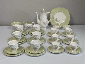 Susie Cooper Wild Rose Tea & Coffee Set - 36 Pieces Cups Saucers Plates & More - Picture 1 of 16