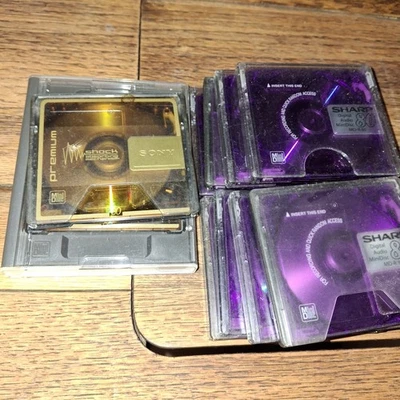 Bundle of 10 x Mini Disc MD Disks 80min Sony Sharp Sold As Blanks - Image 1 of 3