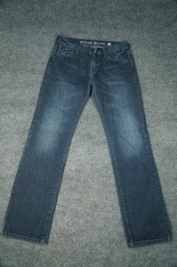 Guess Jeans Uomo 33 Blu Lincoln Slim Dritto Denim Pantalone Classico Cinque Tasche - Foto 1 di 13