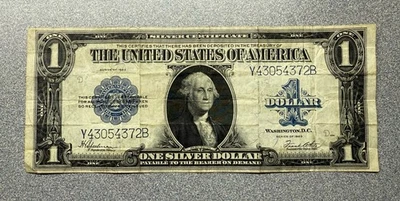 1923 $1 Horseblanket Silver Certificate Large Size Note - Image 1 of 2
