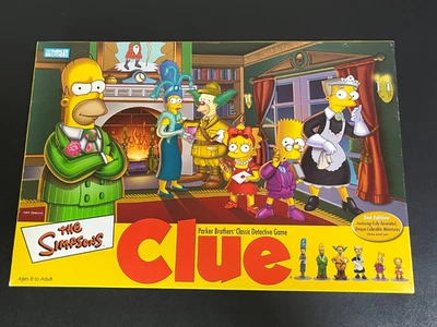 Simpsons Clue 2nd Edition Board Game by Parker Brothers #40766 2002 Complete - Image 1 of 4