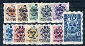 SWEDEN 1916 86-96 ** MNH FLAWLESS SET LANDSTURM (09301 - Picture 1 of 2