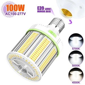 100W/80W/60W LED Corn Bulb Lights for Area Lighting Factory Parking Lot Lighting - Picture 1 of 15
