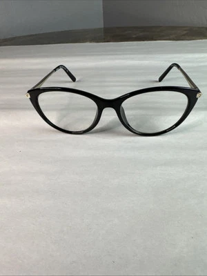 Chloe Eyeglasses Frames CE2673 001 Black Gold Round Cat Eye Flaws C Description - Image 1 of 4