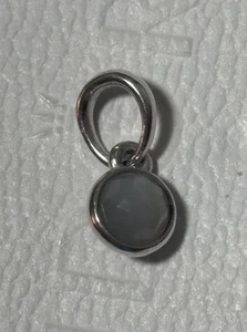 Authentic Pandora October Droplet Pendant Charm Opalescent Crystal - Picture 1 of 5