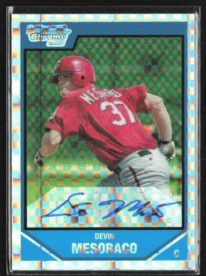 Devin Mesoraco 2007 Bowman cromo X-fractor automático/225 A #BDPP115 Cincinnati Reds Foto 1 de 2
