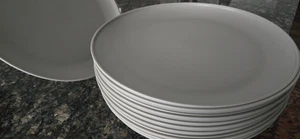 Target Piatti Plastica Tondo Grigio/Grigio - Set di 12 Nuovi con etichette - Foto 1 di 8