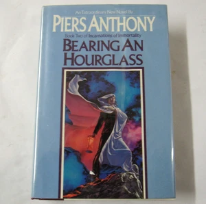 *RARE 1984* Bearing An Hourglass By Piers Anthony 1st Print First Edition HC/DJ - Imagen 1 de 6