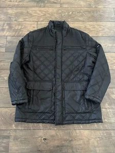 Marc New York Black Patton Diamond Quilted Jacket Coat Size XL By Fulton Field - Picture 1 of 7