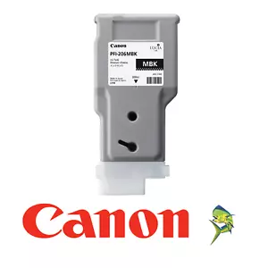 Canon PFI-206MBK Matte Black Tank for iPF 6400 6400S 6400SE 6450 PFI-206 OEM new - Picture 1 of 2