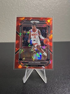 2022-23 Panini Prizm Jalen Green Red Cracked Ice Prizm #181 Rockets-NM/M - Picture 1 of 2