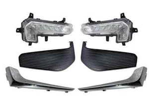For 2016-2018 Chevy Malibu Left Right Front Bumper Running Light Cover Chrome - Foto 1 di 13
