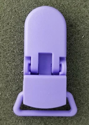 POLY RESIN PACIFIER CLIPS,  3/4" OPENING,  FREE SHIPPING USA - Image 1 of 4