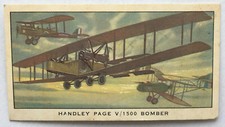 KELLOGG TRADE CARD BRITISH MILITARY AIRCRAFT 'HANDLEY PAGE V/1500 BOMBER' No 2