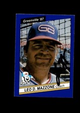 Leo Mazzone 1987 Best Greenville Braves authentic autographed card
