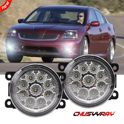 Par de lâmpadas de farol de neblina de para-choque dianteiro de substituição para Mitsubishi Galant 2007-2012 - Imagem 1 de 4