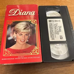 Diana The Peoples Princess 1961-1997 VHS VCR Video Tape Used Movie - Picture 1 of 3