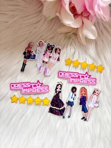 12 x Roblox Kleid zum Beeindrucken Spiel Cupcake Topper mit oder ohne Stöcke Party - Bild 1 von 2
