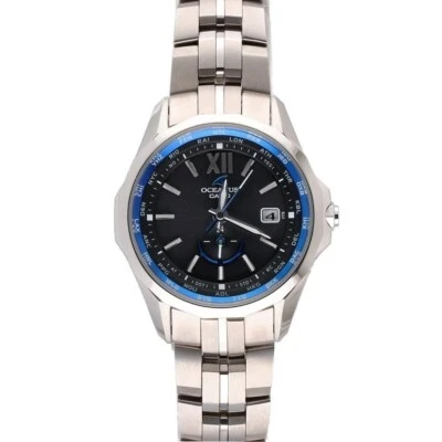 CASIO OCEANUS Manta OCW-S340-1AJF Black Solar Watch Women's - Image 1 of 4