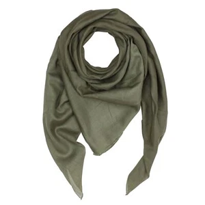 Mundschutz BaumwollTuch grünes olivgrünes quadratisches Tuch khaki GRÜN KopfTuch - Picture 1 of 2