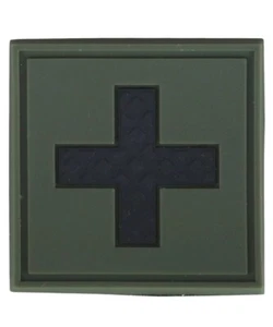 New PVC Medical First Aid Morale Patch for UBACS & Bergens, Green ,EMT,Responder - Picture 1 of 1
