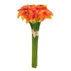 Artificial/Fake/Faux Flowers - Bunches Orange Color, Orange-4pcs Calla Lily